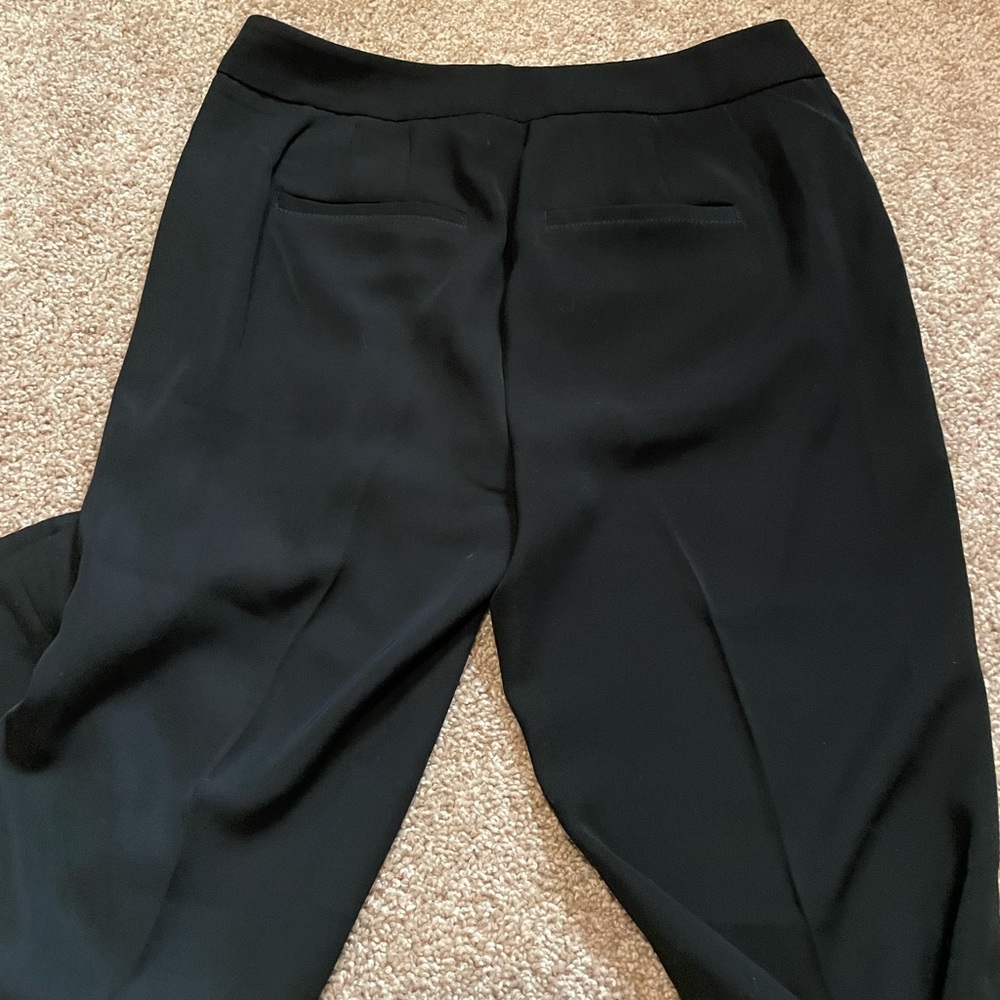 White House Black Market Womens Flare Black Dress Pants US 4 - Picture 2 of 4